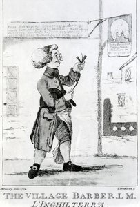 The Village Barber, Engraved by James Bretherton